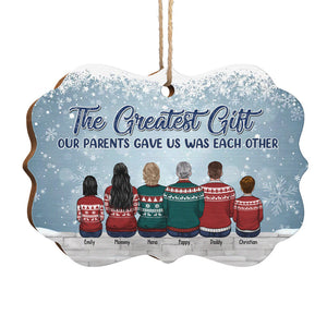 Frères et sœurs jamais séparés, peut-être à distance, mais jamais dans le cœur - Décoration familiale personnalisée - Bois/aluminium en forme de Benelux - Cadeau de Noël pour frères et sœurs