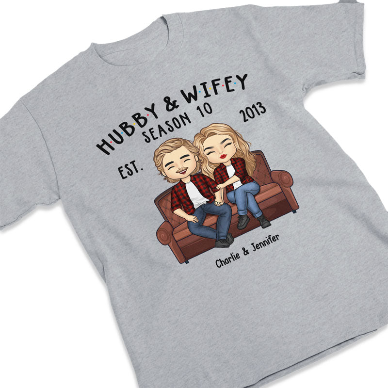 Cadeau d'anniversaire pour mari et femme - T-shirt et sweat à capuche unisexes personnalisés