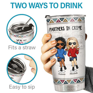 Hey, Another Year Of Bonding Over Alcohol - Bestie Personalized Custom Tumbler - Gift For Best Friends, BFF, Sisters