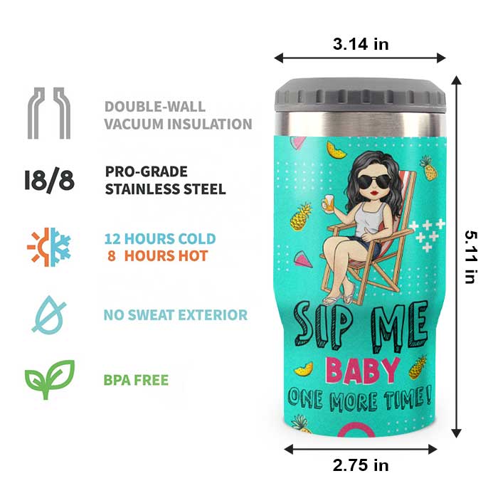 Sip Me Baby One More Time - Glacière personnalisée - Cadeau pour meilleure amie