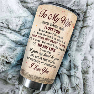 You Are My Best Friend My Soulmate And My Everything - Gift For Couples, Personalized Tumbler.