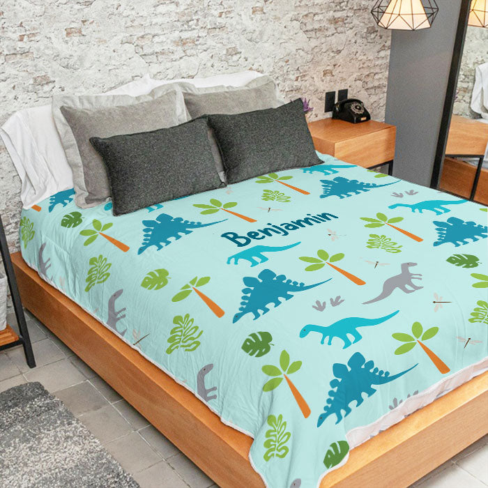 Joyeux Dinosaure - Couverture personnalisée - Cadeau pour enfants, cadeau pour la famille, cadeau de Noël