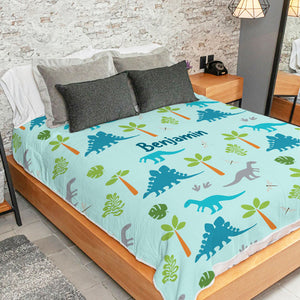 Joyeux Dinosaure - Couverture personnalisée - Cadeau pour enfants, cadeau pour la famille, cadeau de Noël