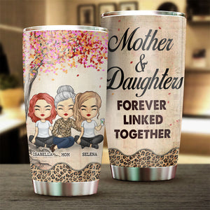 Mère et filles liées à jamais - Cadeau pour maman, gobelet personnalisé