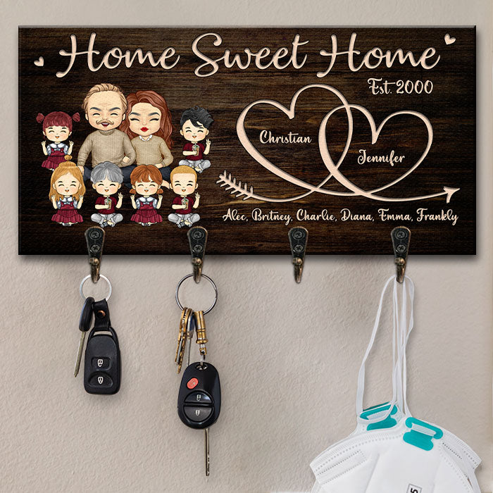 C'est notre douce maison - Porte-clés personnalisé, porte-clés - Cadeau pour couples, mari et femme
