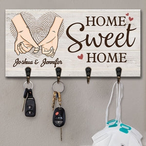 Il n'y a pas de meilleur endroit que la maison - Porte-clés personnalisé, porte-clés - Cadeaux d'anniversaire, cadeau pour couples, mari et femme