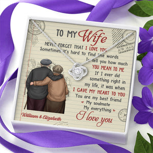 You're My Soulmate, My Everything - Gift For Couples, Personalized Love Knot Necklace.