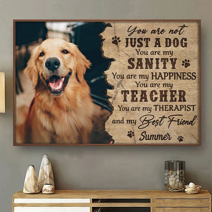 Tu es mon thérapeute - Affiche horizontale personnalisée - Télécharger une image, cadeau pour les amoureux des animaux