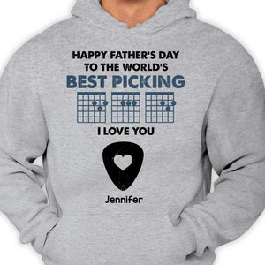 Happy Father's Day To The World's Best Picking - Personalized Unisex T-Shirt.