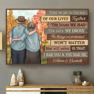 Our Cheerful Journey Will Matter - Personalized Horizontal Poster - Gift For Couples, Husband Wife
