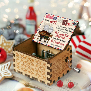 Our Home Ain't No Castle, But Still You're My Queen Forever - Gift For Couples, Personalized Music Box.