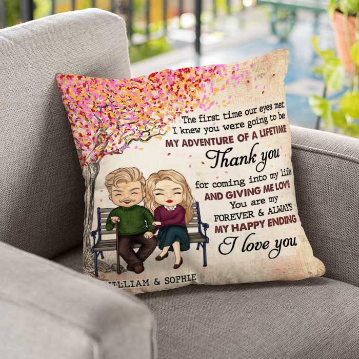 Thank You For Giving Me Love - Gift For Couples, Personalized Pillow (Insert Included).