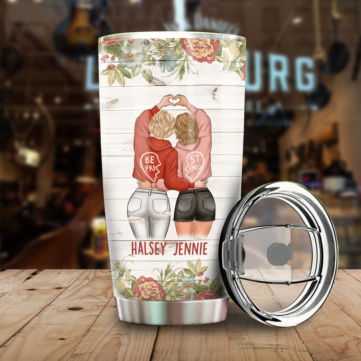 There Are Friends There Is Family - Gift For Bestie - Personalized Tumbler.
