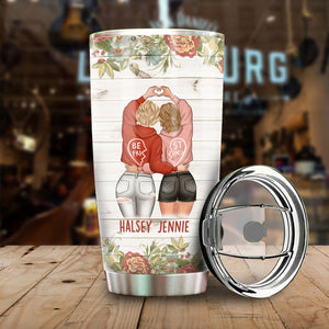 There Are Friends There Is Family - Gift For Bestie - Personalized Tumbler.