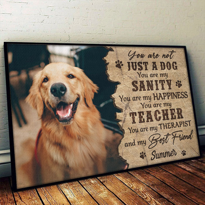 Tu es mon thérapeute - Affiche horizontale personnalisée - Télécharger une image, cadeau pour les amoureux des animaux