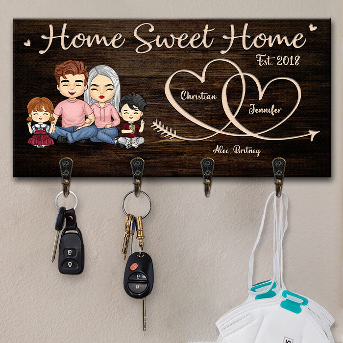 C'est notre douce maison - Porte-clés personnalisé, porte-clés - Cadeau pour couples, mari et femme