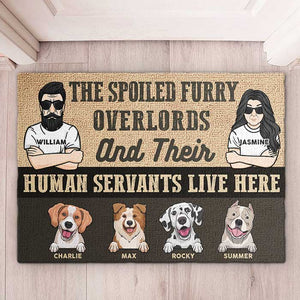 Les Seigneurs Furieux Gâtés - Tapis Décoratif Personnalisé - Cadeau Pour Les Amoureux Des Animaux