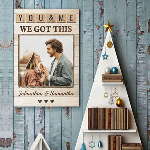 Together Is Our Favorite Place To Be - Upload Image, Gift For Couples - Personalized Vertical Poster.