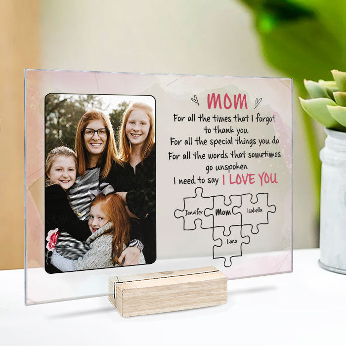 Je dois te dire que je t'aime - Télécharger une image, cadeau pour maman, plaque acrylique personnalisée