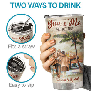 You're The Best Thing That Ever Happened To Me - Personalized Tumbler - To My Wife, Gift For Wife, Anniversary, Engagement, Wedding, Marriage Gift