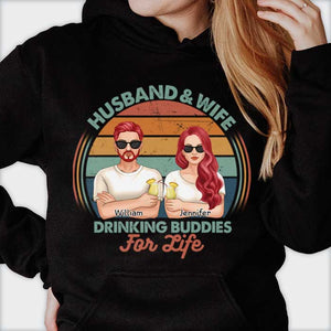 Nous sommes des amis de beuverie pour la vie - Cadeau pour couples, mari et femme - T-shirt personnalisé, sweat à capuche