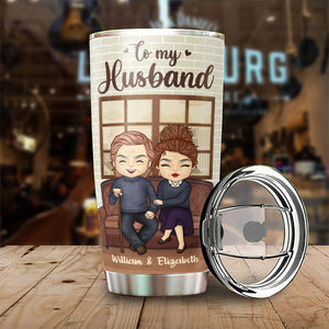 Wife To Husband -  I'll Love You Until I Die - Gift For Couples, Husband Wife, Personalized Tumbler.