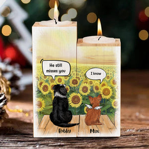Still Talk About You - Dogs In Heaven - Personalized Candle Holder.
