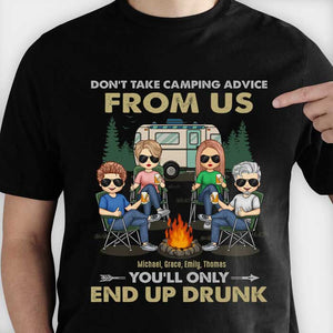 Tu finiras ivre - T-shirt et sweat à capuche unisexe personnalisé - Cadeau pour les amateurs de camping
