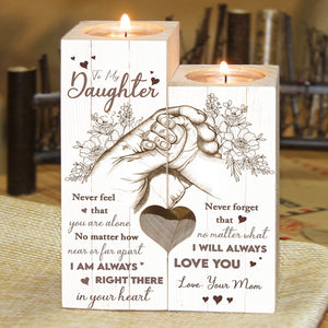 Ne vous sentez jamais seul - Bougeoir familial - Cadeau pour fille de maman