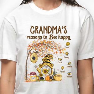 Raisons d'être heureux - T-shirt unisexe personnalisé, sweat à capuche, sweat-shirt - Cadeau pour grand-mère et grands-parents