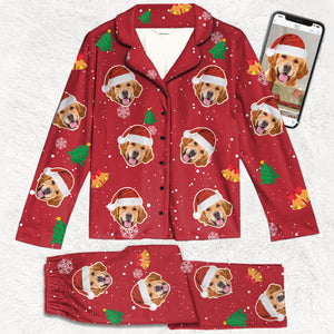 Joyeux Noël à tous les humains ! Pyjama personnalisé avec photo pour chien et chat ! Télécharger une image ! Cadeau de Noël pour les propriétaires et les amoureux des animaux.