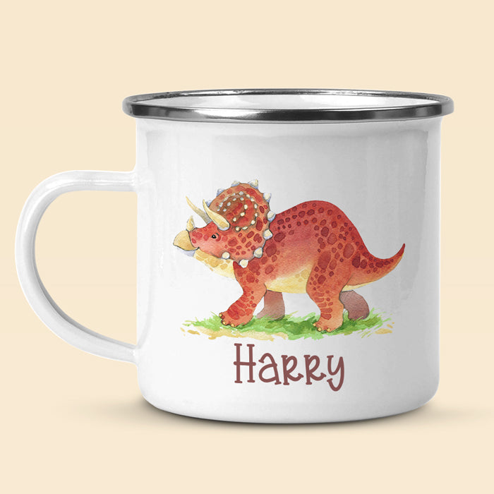 J'aime mon dinosaure - Tasse à chocolat chaud personnalisée pour enfant - Cadeau de Noël pour les fêtes d'anniversaire, cadeau d'anniversaire pour enfants