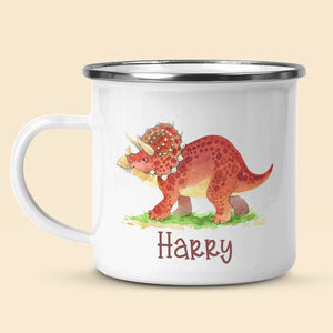 J'aime mon dinosaure - Tasse à chocolat chaud personnalisée pour enfant - Cadeau de Noël pour les fêtes d'anniversaire, cadeau d'anniversaire pour enfants