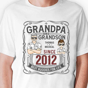 Grand-père et petit-fils, meilleurs amis pour la vie ! T-shirt, sweat à capuche et sweat-shirt unisexe personnalisé ! Cadeau pour grand-père et grands-parents