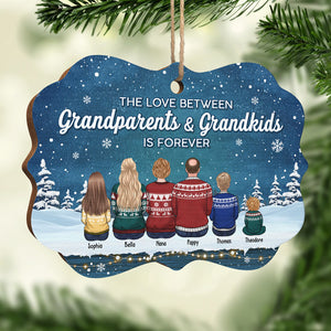 Beaucoup d'amour - Décoration familiale personnalisée - Bois en forme de Benelux - Cadeau de Noël pour les membres de la famille