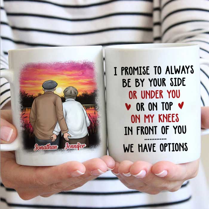 I Promise To Always Be By Your Side - Gift For Couples, Personalized Mug.