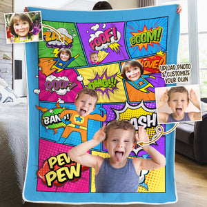 Super Héros - Couverture personnalisée - Télécharger une image, Cadeau pour la famille, Cadeau de Noël