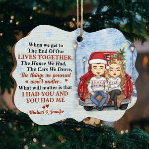Je t'avais et tu m'avais - Décoration de Noël en bois personnalisée en forme de Benelux - Cadeau pour couple, mari et femme, anniversaire, fiançailles, mariage, cadeau de mariage, cadeau de Noël