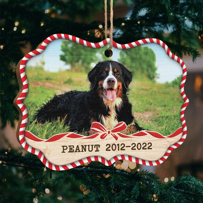 Forever Loyal Forever Loved - Personalized Custom Benelux Shaped Wood Photo Christmas Ornament - Upload Image, Memorial Gift, Sympathy Gift, Christmas Gift