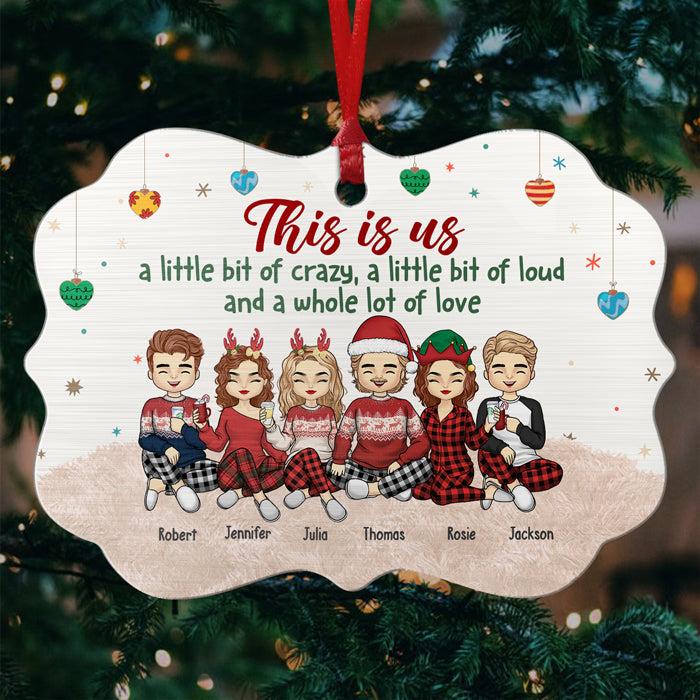 La famille est le plus beau cadeau qui soit ! Décoration personnalisée pour la famille - Aluminium en forme de Benelux - Cadeau de Noël pour les membres de la famille