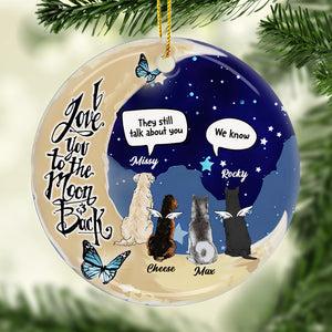 Ils vous manquent tous les jours - Décoration de Noël ronde personnalisée en céramique - Cadeau commémoratif, cadeau de condoléances, cadeau de Noël