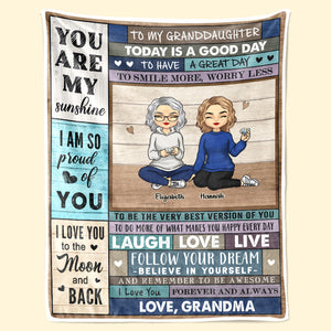 Suivez vos rêves, croyez en vous-même - Couverture personnalisée pour la famille - Cadeau de Noël pour les membres de la famille
