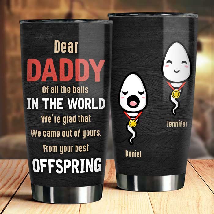 De votre meilleure progéniture - Gobelet personnalisé - Cadeau pour papa