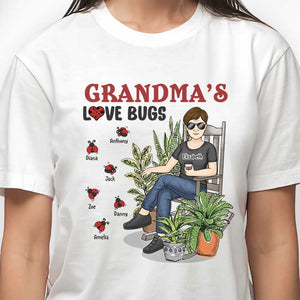 Grandma's Love Bugs - Personalized Unisex T-shirt, Hoodie, Sweatshirt - Gift For Grandma, Grandparents
