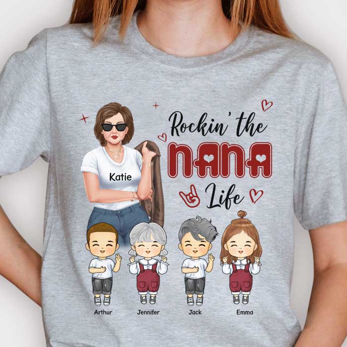 La vie de grand-mère est la meilleure vie - Cadeau pour maman, grand-mère - T-shirt et sweat à capuche unisexe personnalisé