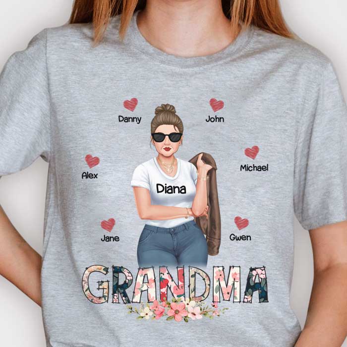 Mes personnes préférées m'appellent Grand-mère Maman - Cadeau pour maman, grand-mère - T-shirt unisexe personnalisé, sweat à capuche