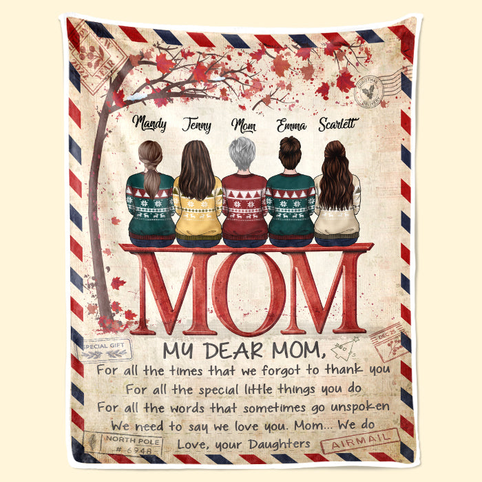 Ma chère maman, j'ai besoin de te dire que je t'aime - Couverture personnalisée pour la famille - Cadeau de Noël pour maman de la part de sa fille