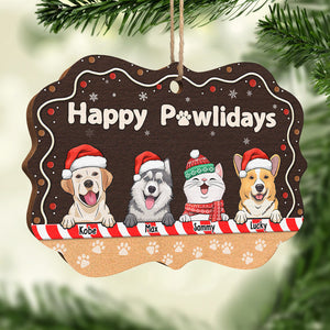 Believe In Santa Paws - Dog & Cat Personalized Custom Ornament - Wood Benelux Shaped - Christmas Gift For Pet Owners, Pet Lovers