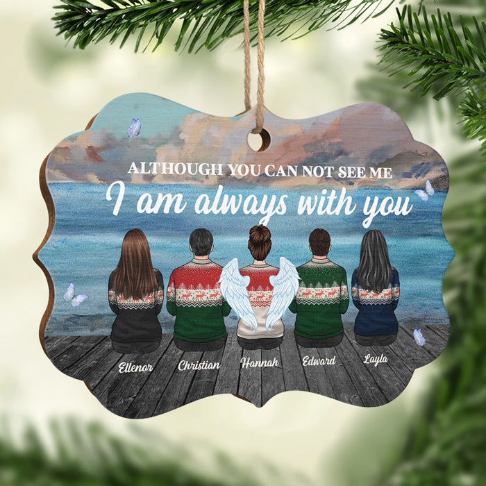 Même si tu ne peux pas me voir, je suis toujours avec toi - Décoration de Noël en bois personnalisée en forme de Benelux - Cadeau commémoratif, cadeau de sympathie, cadeau de Noël