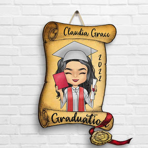 Félicitations pour votre diplôme 2022 - Panneau en bois personnalisé - Cadeau de remise de diplôme